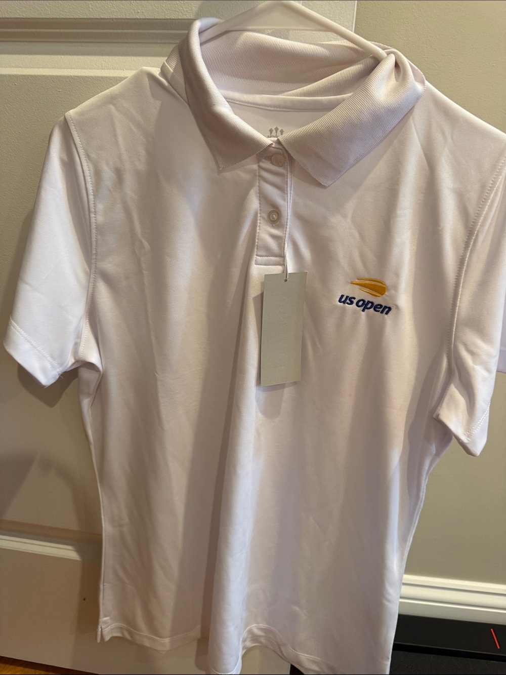 Women’s medium US open white polo